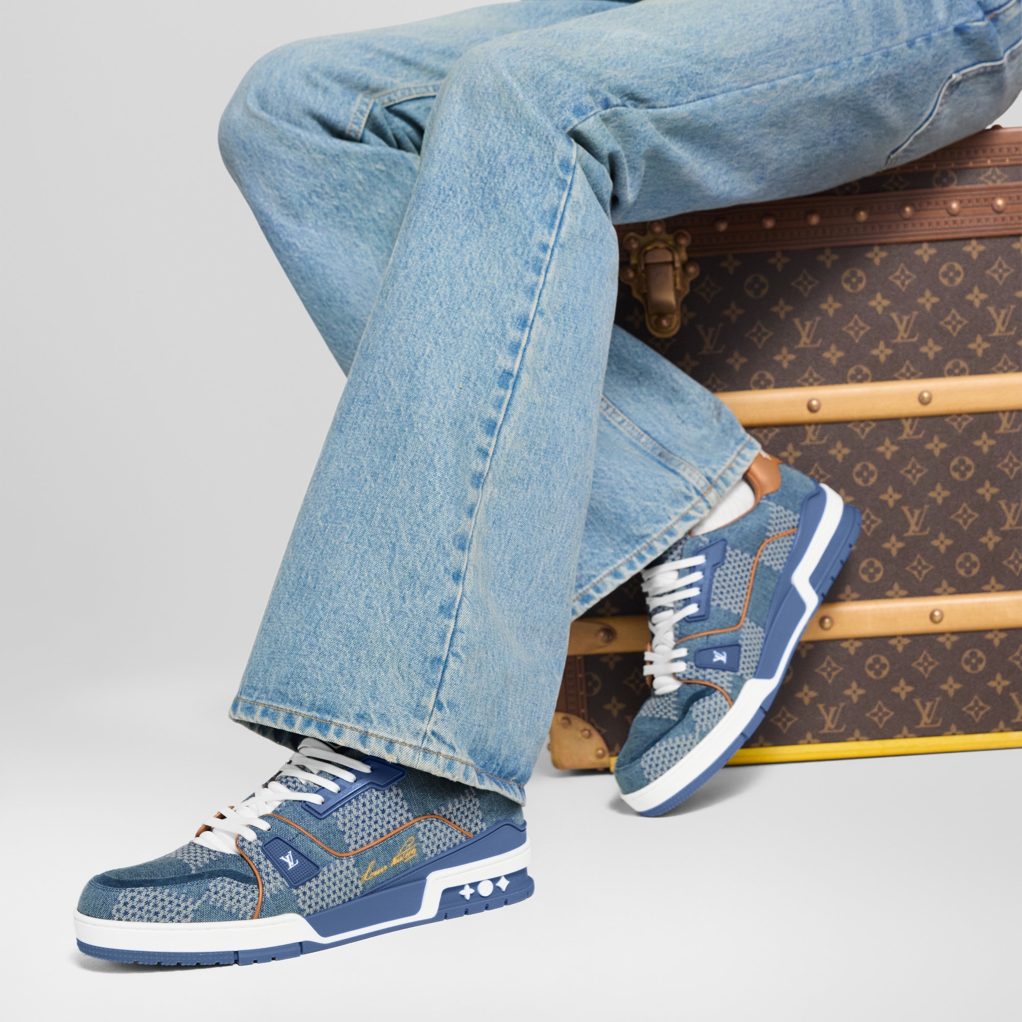  Sapatos Seleção Completa Tênis LV Trainer | Louis Vuitton ® (Zoom no Produto)