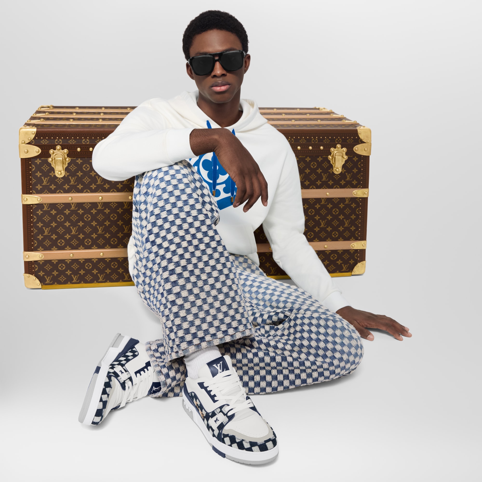  Sapatos Tênis Tênis LV Trainer | Louis Vuitton ® (Zoom no Produto)