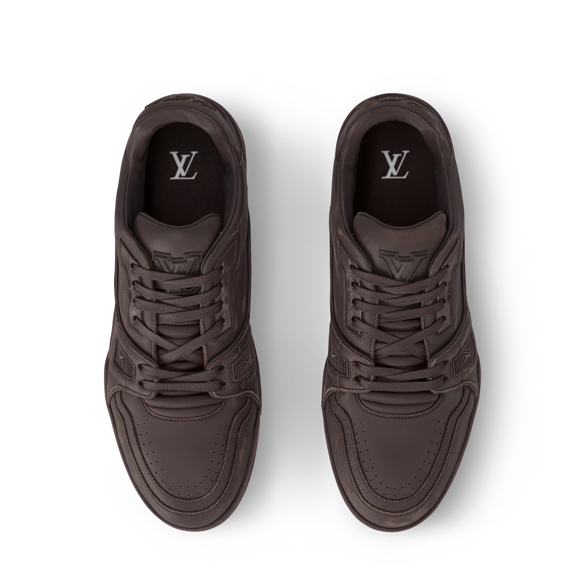  Sapatos Tênis Tênis LV Trainer Desgastado | Louis Vuitton ® (Zoom no Produto)