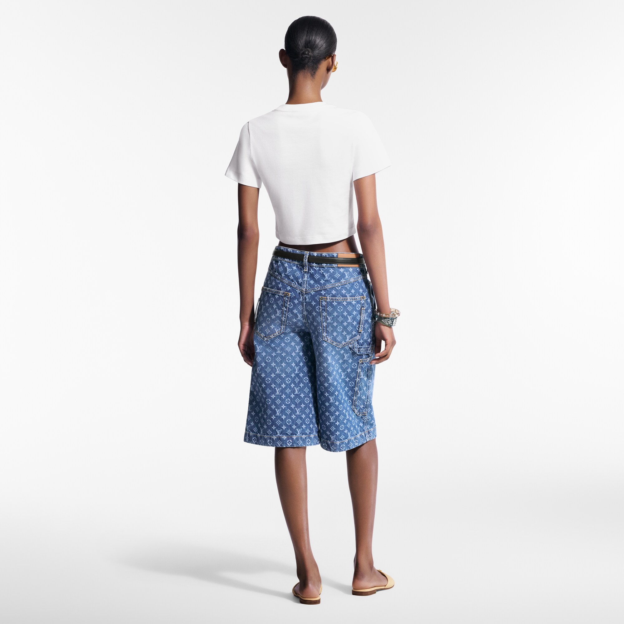  Ready-to-Wear Blusas Top Cropped com Assinatura Manuscrita | Louis Vuitton ® (Zoom no Produto)