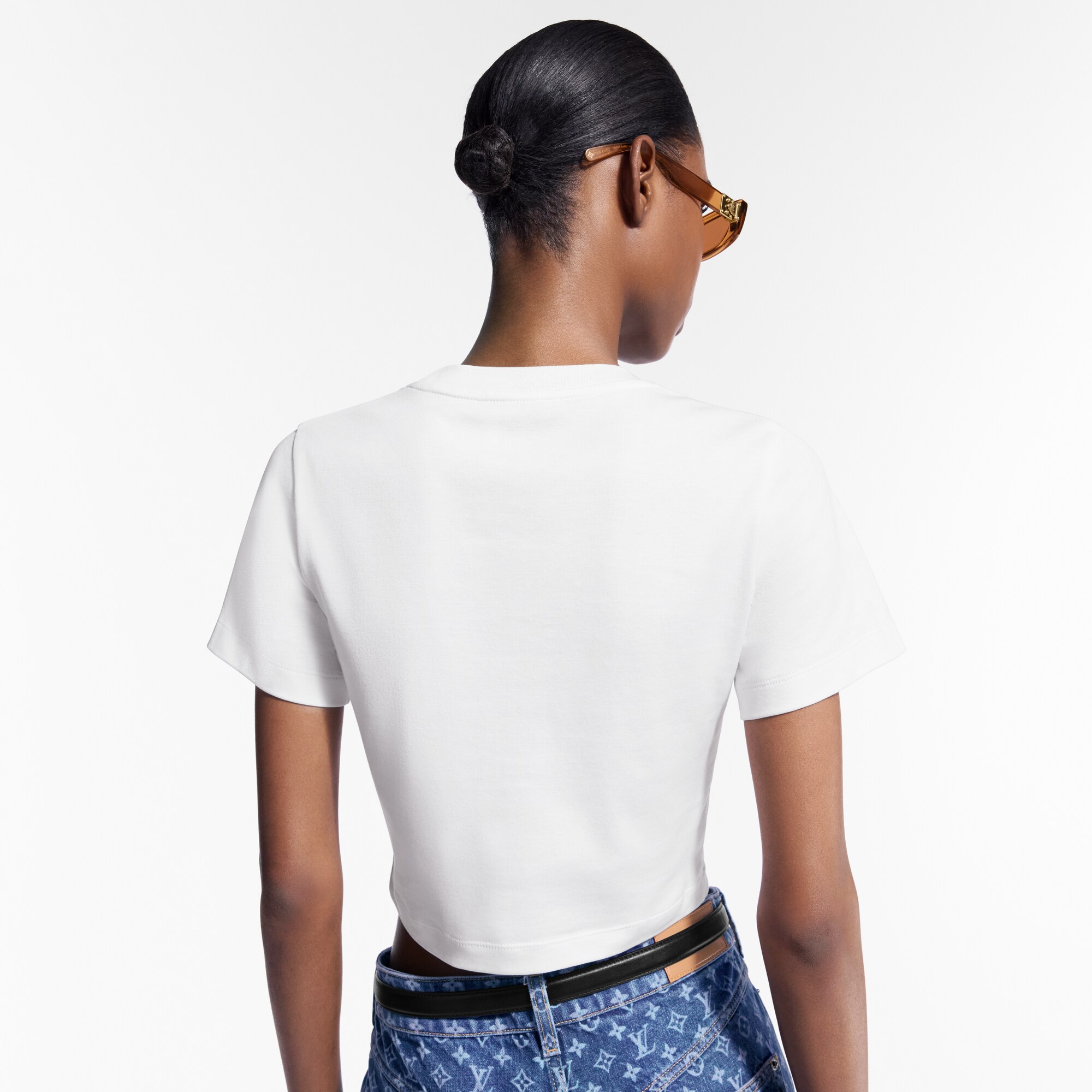  Ready-to-Wear Blusas Top Cropped com Assinatura Manuscrita | Louis Vuitton ® (Zoom no Produto)