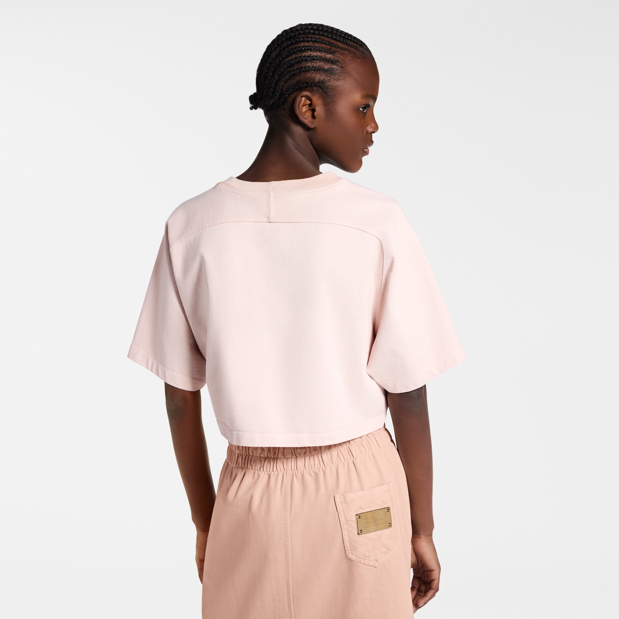  Ready-to-Wear Blusas Top Cropped com Assinatura no Bolso | Louis Vuitton ® (Zoom no Produto)