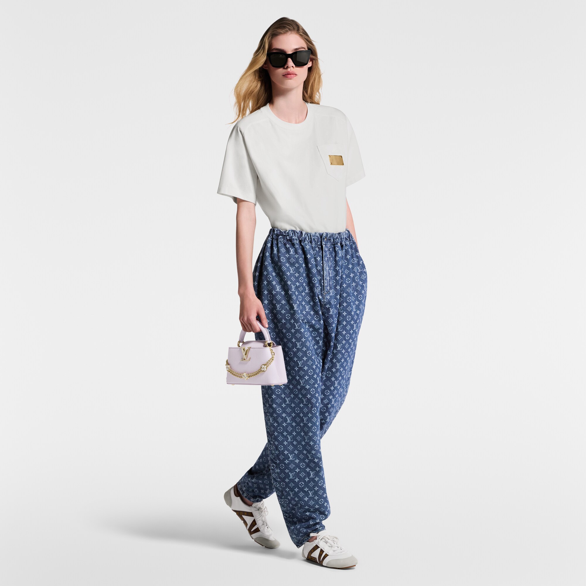  Ready-to-Wear Blusas Top Cropped com Assinatura no Bolso | Louis Vuitton ® (Zoom no Produto)