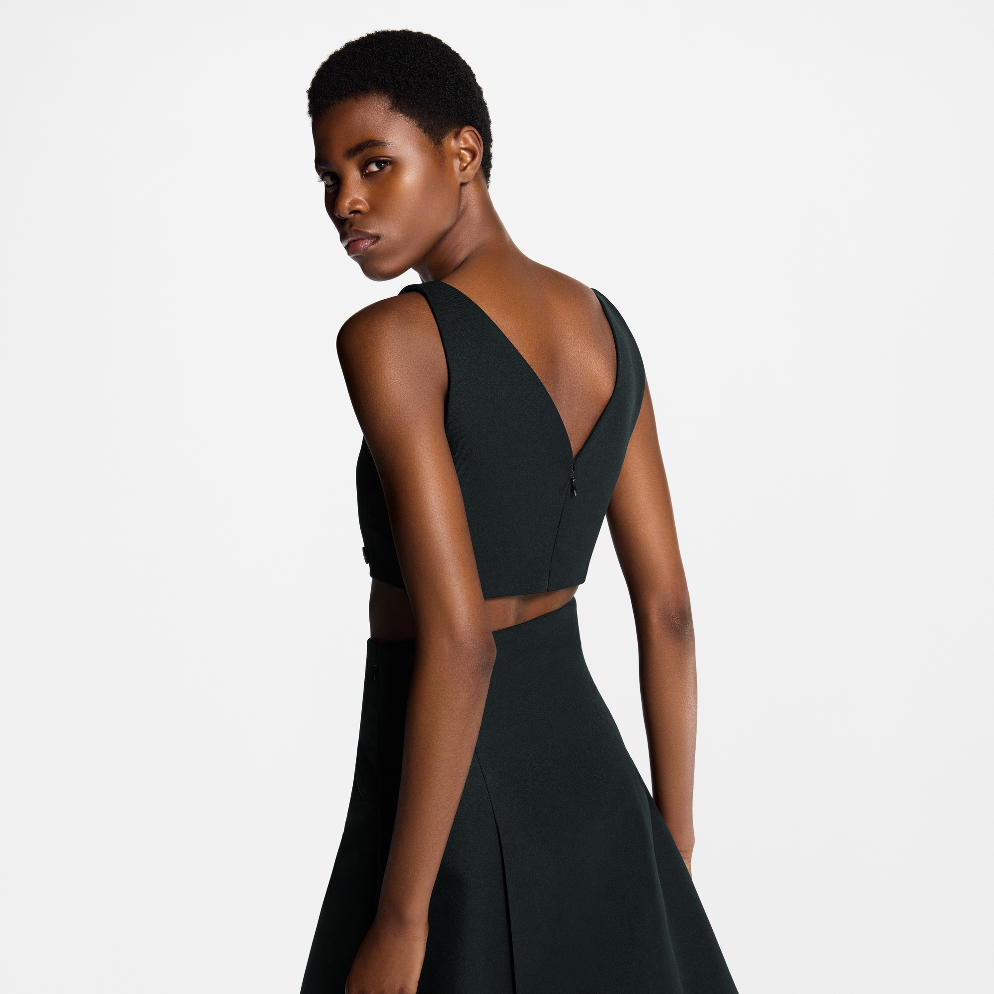  Ready-to-Wear Blusas Top Cropped em Gabardine Tecnológico | Louis Vuitton ® (Zoom no Produto)