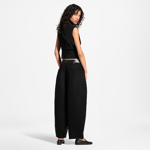Ready-to-Wear Tops e Camisas Top Lavallière com Detalhes Monogram | Louis Vuitton ® (Zoom no Produto)