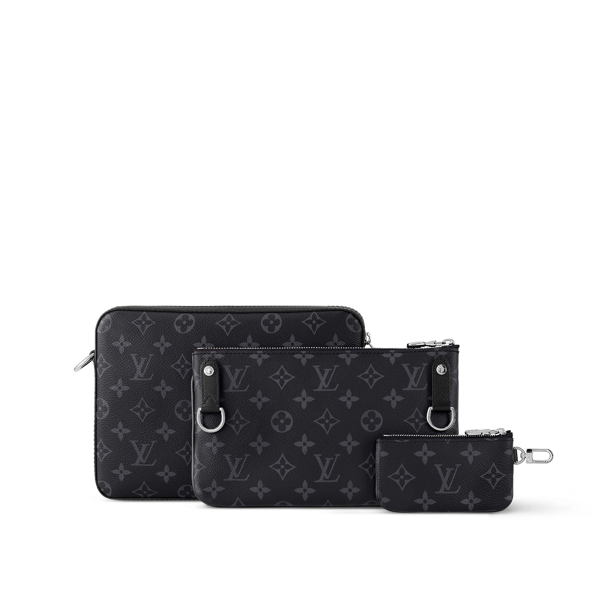 Monogram Eclipse Bolsas All Collections Trio Messenger | Louis Vuitton ® (Zoom no Produto)