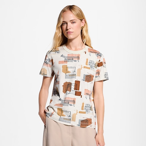 Ready-to-Wear Camisetas e Moletons Trunk Print T-Shirt | Louis Vuitton ® (Zoom no Produto)