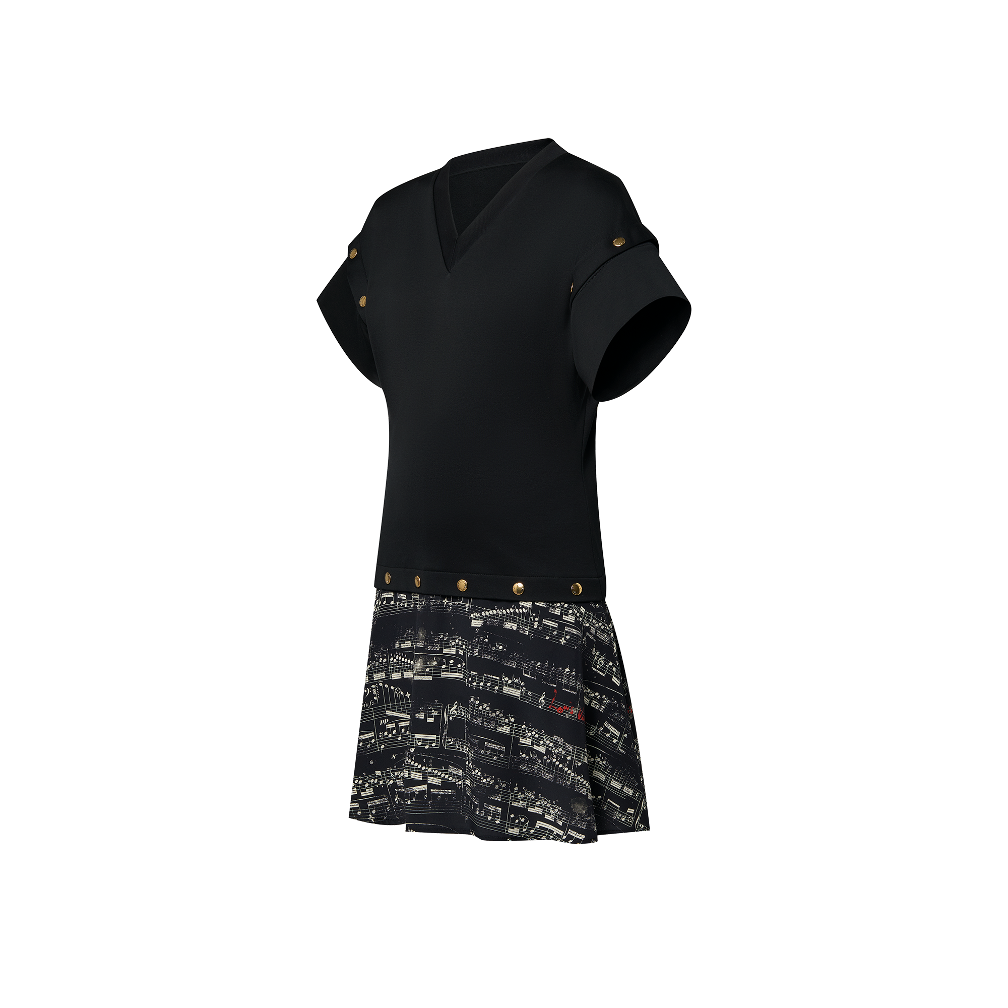  Discontinued Product Obs 8 Vestido Camiseta com Detalhe LV Symphony  | Louis Vuitton ® (Zoom no Produto)