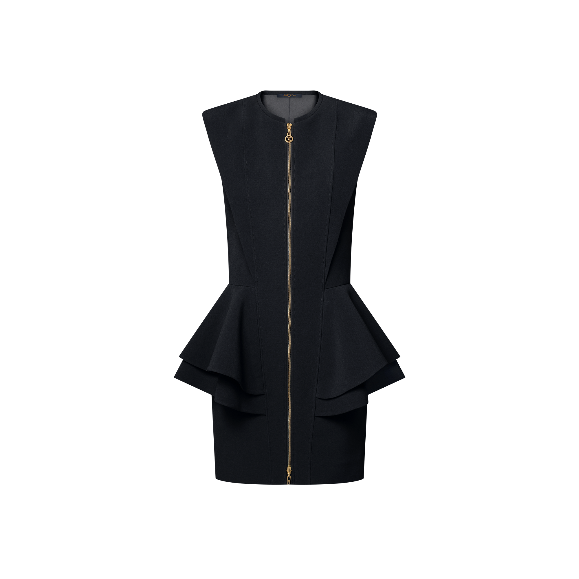  Ready-to-Wear Vestidos Vestido com Zíper e Peplum | Louis Vuitton ® (Zoom no Produto)