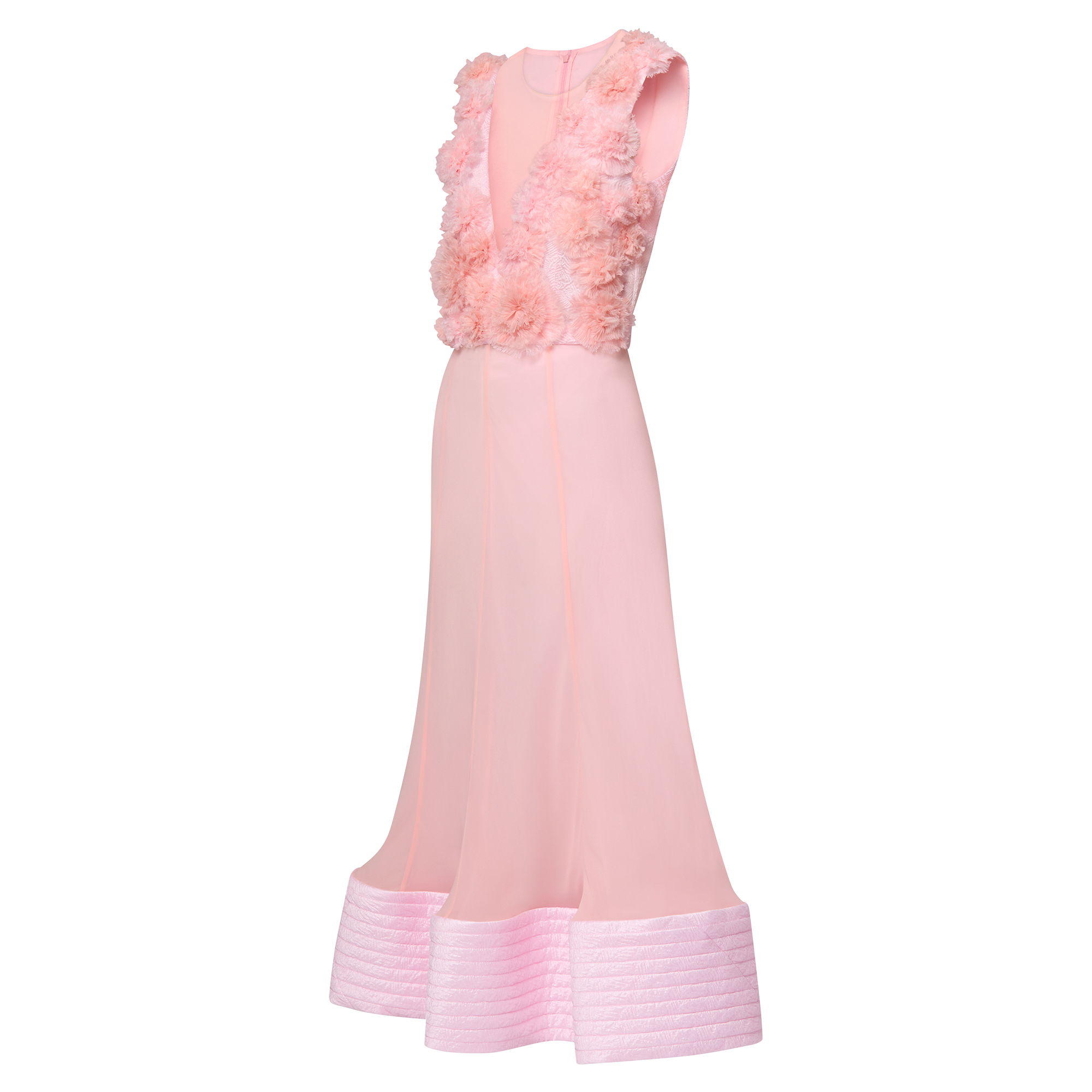  Ready-to-Wear Vestidos Vestido Longo Floral com Barra Sereia | Louis Vuitton ® (Zoom no Produto)