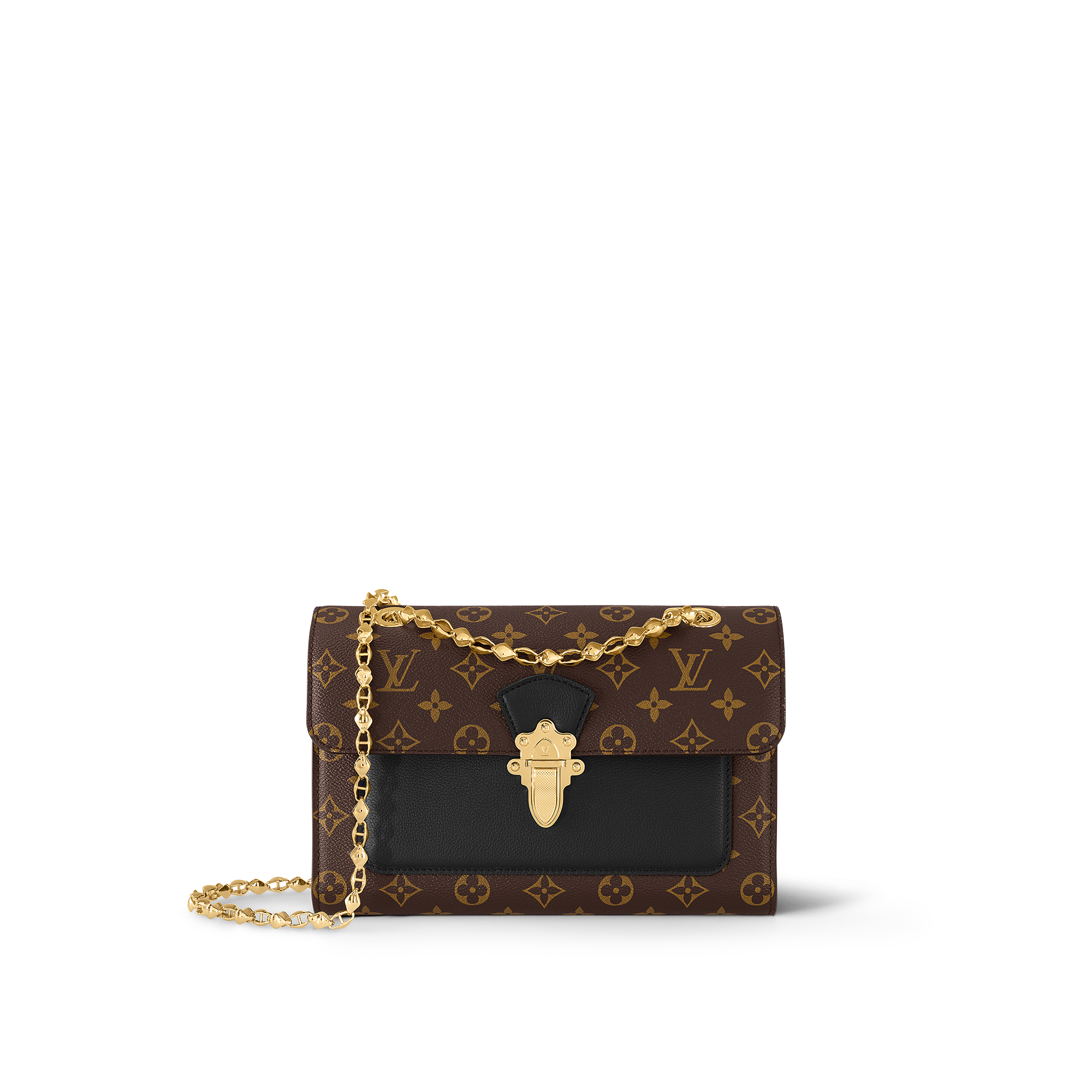 black monogram bolsa