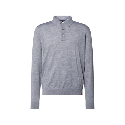 Ready-to-Wear Todas as Roupas Wool Silk Cashmere Long-Sleeved Polo Shirt | Louis Vuitton ® (Zoom no Produto)