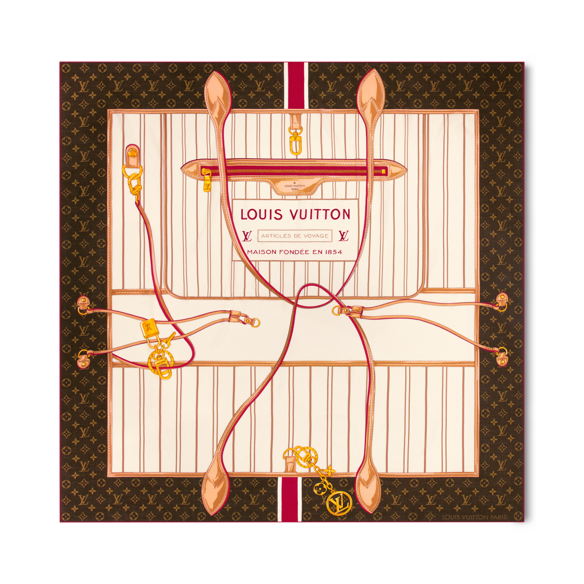 S00 Acessórios Xales e Echarpes Xale My Neverfull | Louis Vuitton ® (Zoom no Produto)