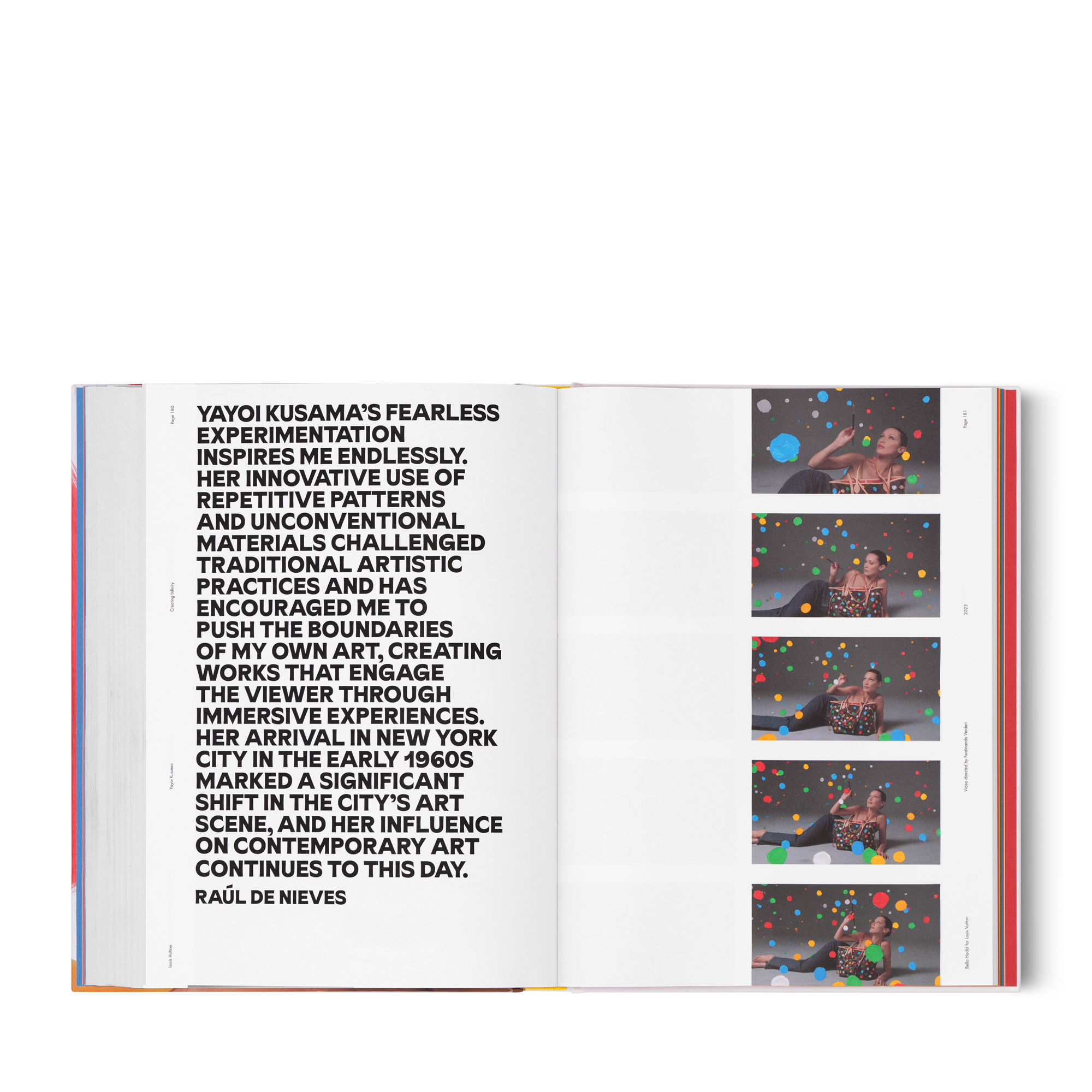  Livros e Papelaria Livros de Capa Dura Yayoi Kusama x Louis Vuitton: Creating Infinity | Louis Vuitton ® (Zoom no Produto)